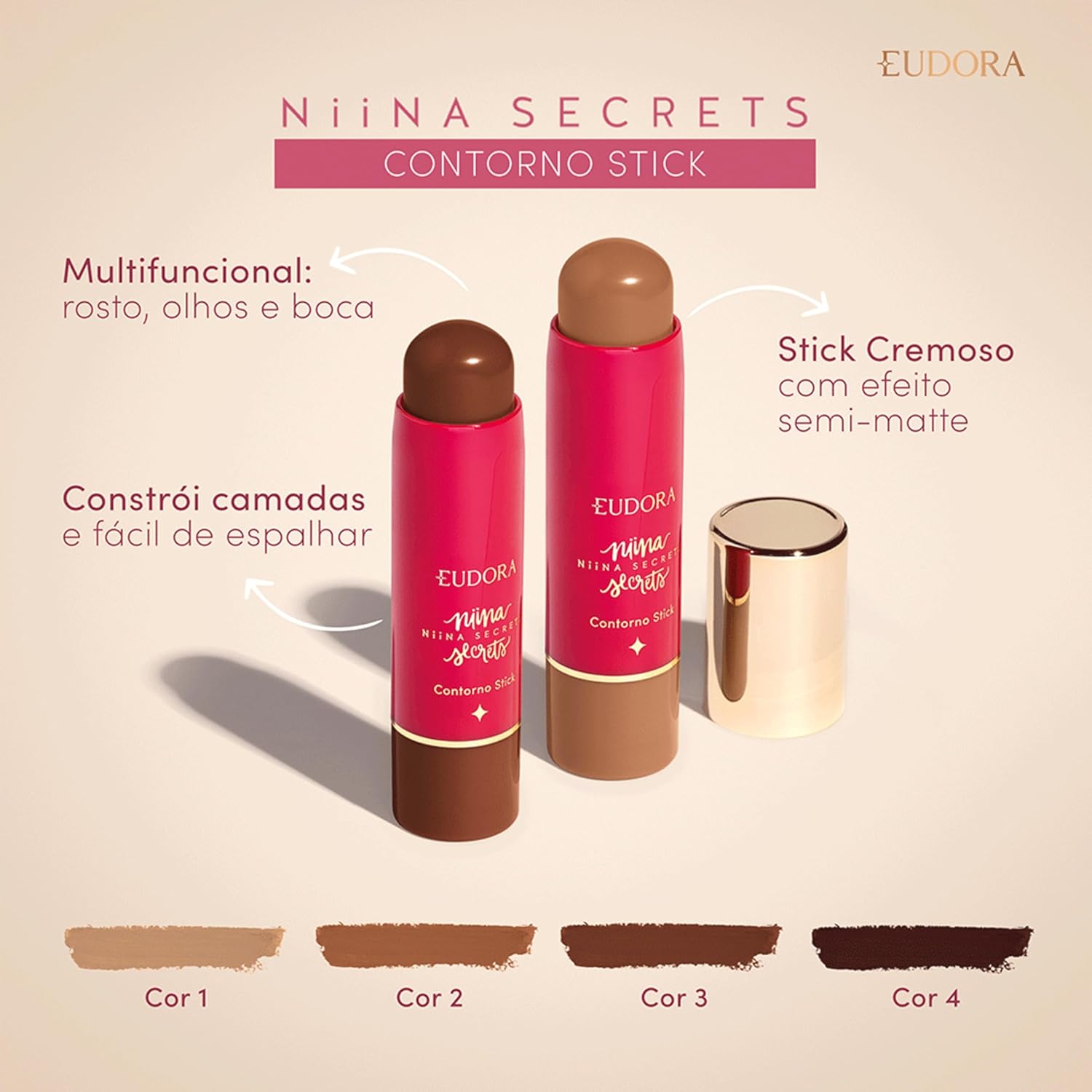 NIINA SECRETS CONTORNO FACIAL STICK COR 2 5g em promoção! Veja a oferta e mais achadinhos de Contorno e Bronzer 7 Hoje é o melhor dia para comprar NIINA SECRETS CONTORNO FACIAL STICK COR 2 5g com aquele preço maroto! Promoção! Aproveite a oferta! 7