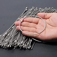 Vista 5 de Aros para llaveros de alambre de acero inoxidable para excursiones al aire libre 12