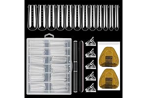Polygel Coffin Nail Forms 120Pcs for Salon DIY