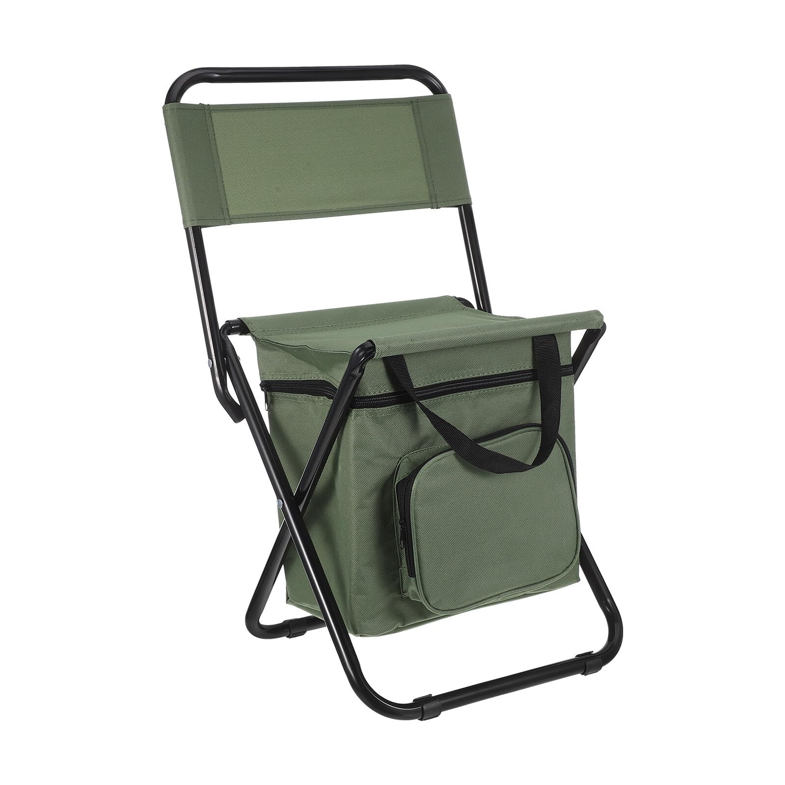 Chaise de randonnée pliable portable avec dossier et tabouret de camping