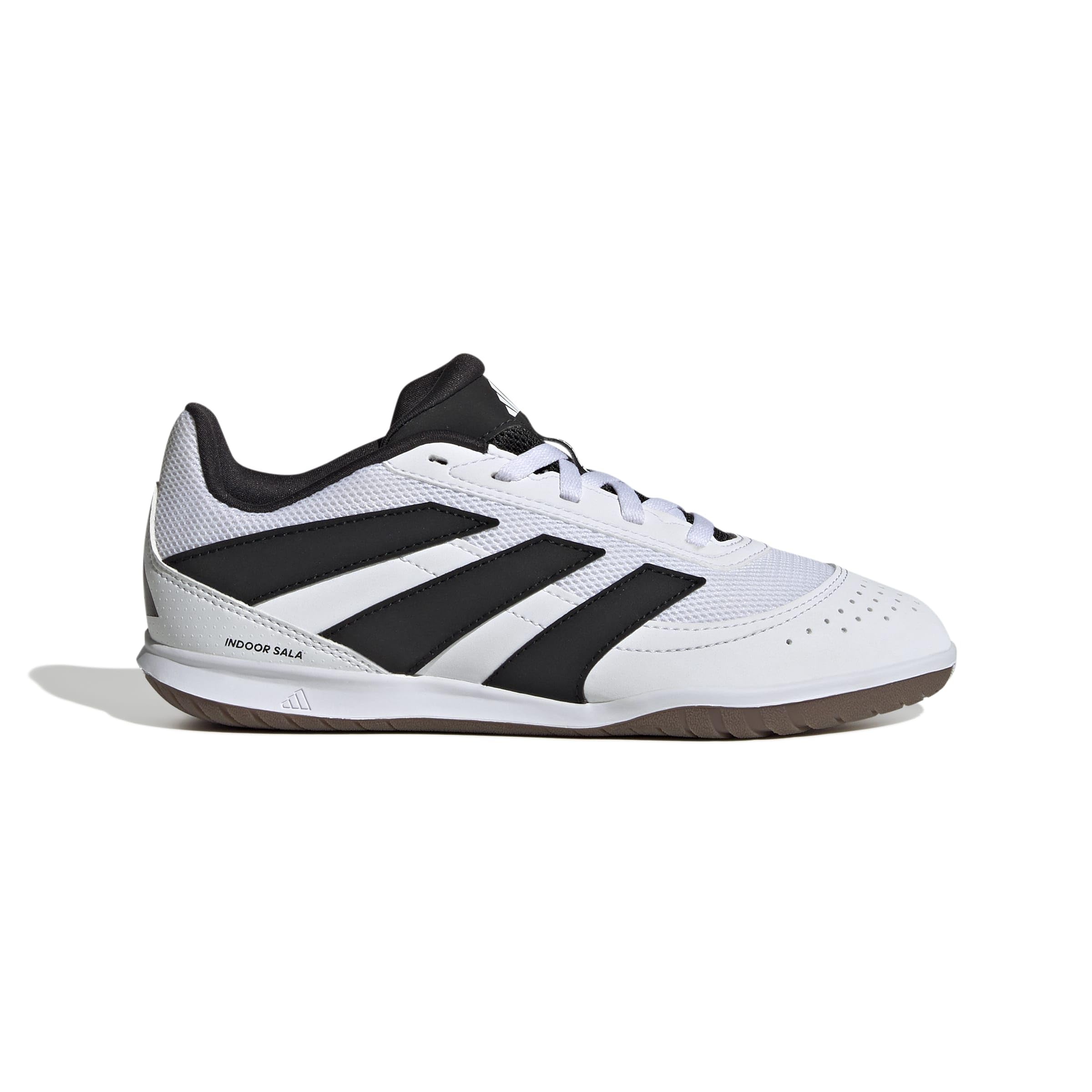 adidas Uniseks - dzieci PREDATOR CLUB Indoor Sala Football Boots Kids, Cloud White/Core Black/Lucid Lemon, 38 EU