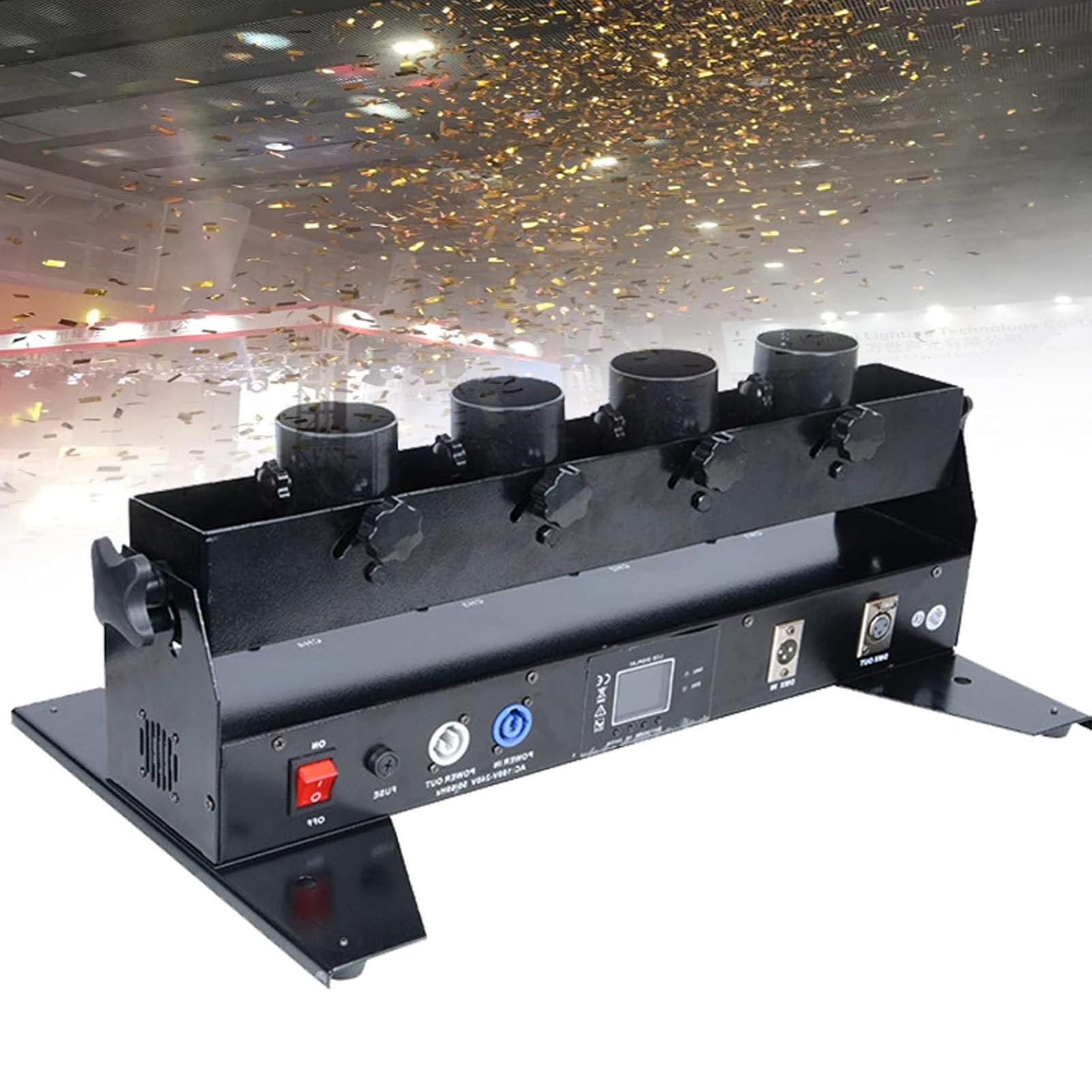 Máquina de cañón de confeti Máquina lanzadora de confeti Cañón Tubos eléctricos profesionales Control remoto inalámbrico para eventos Fiestas Club Bodas Conciertos