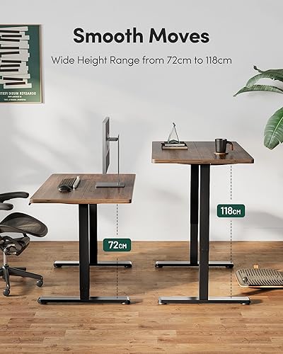 Miniatura 57 de FEZIBO - Escritorio eléctrico ajustable para trabajar sentado o de pie, 40 x 24 pulgadas, para oficina en casa, escritorio ergonómico para Negro