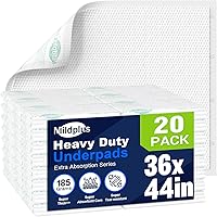 Vista 18 de Almohadillas resistentes para cama de 40"x60" Super Tamaño Chucks, 270 gramos, almohadillas desechables con respaldo de tela resistente, extra