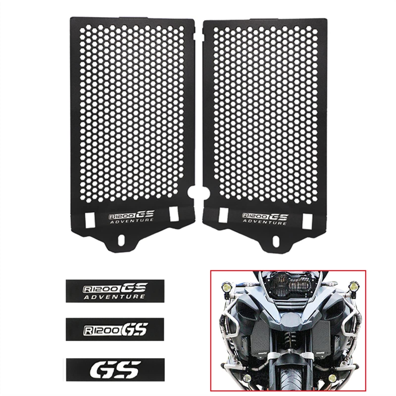 ZeNaha Motorcycle Radiator Guard Protector Grille Cover Compatible with BMW R1200GS R 1200 GS LC R1200 GS Adventure 2013 2014 2015 2016 2017 2018 (Color : R1200GS Adventure, Size : A)