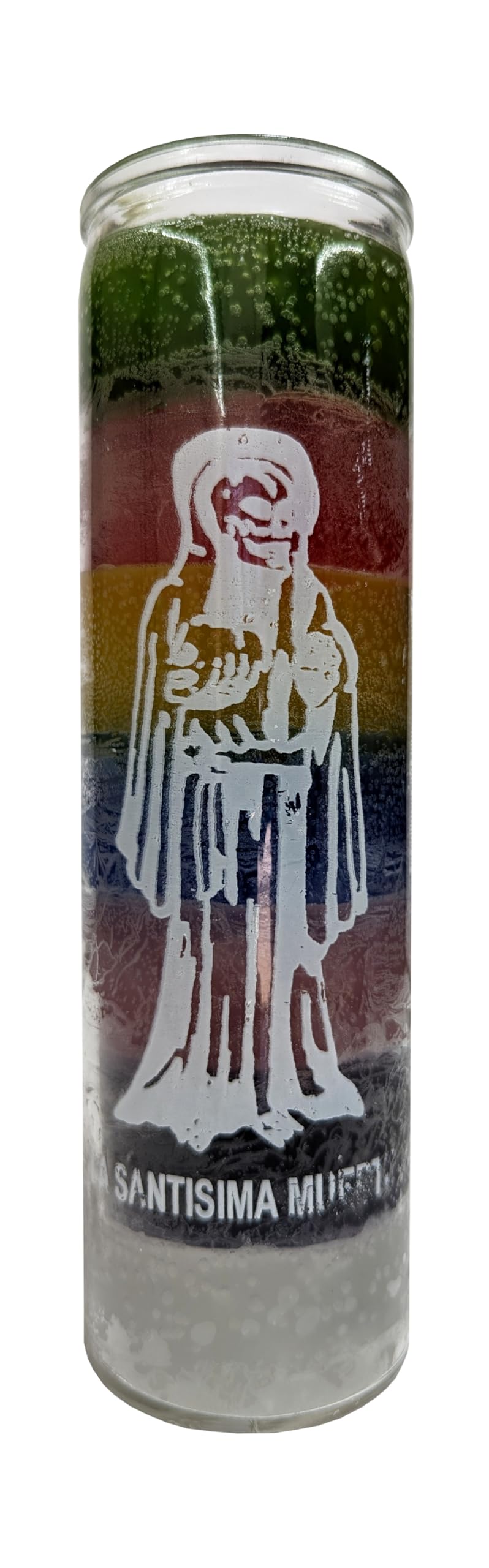 La Santisima Muerte 7 Color Pillar Candle