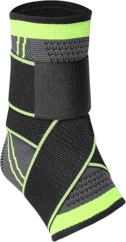 Miniatura 9 de Tobillera de compresión ajustable para hombres y mujeres, tobillera fuerte protección deportiva, estabiliza los ligamentos, alivia la hinchazón y el