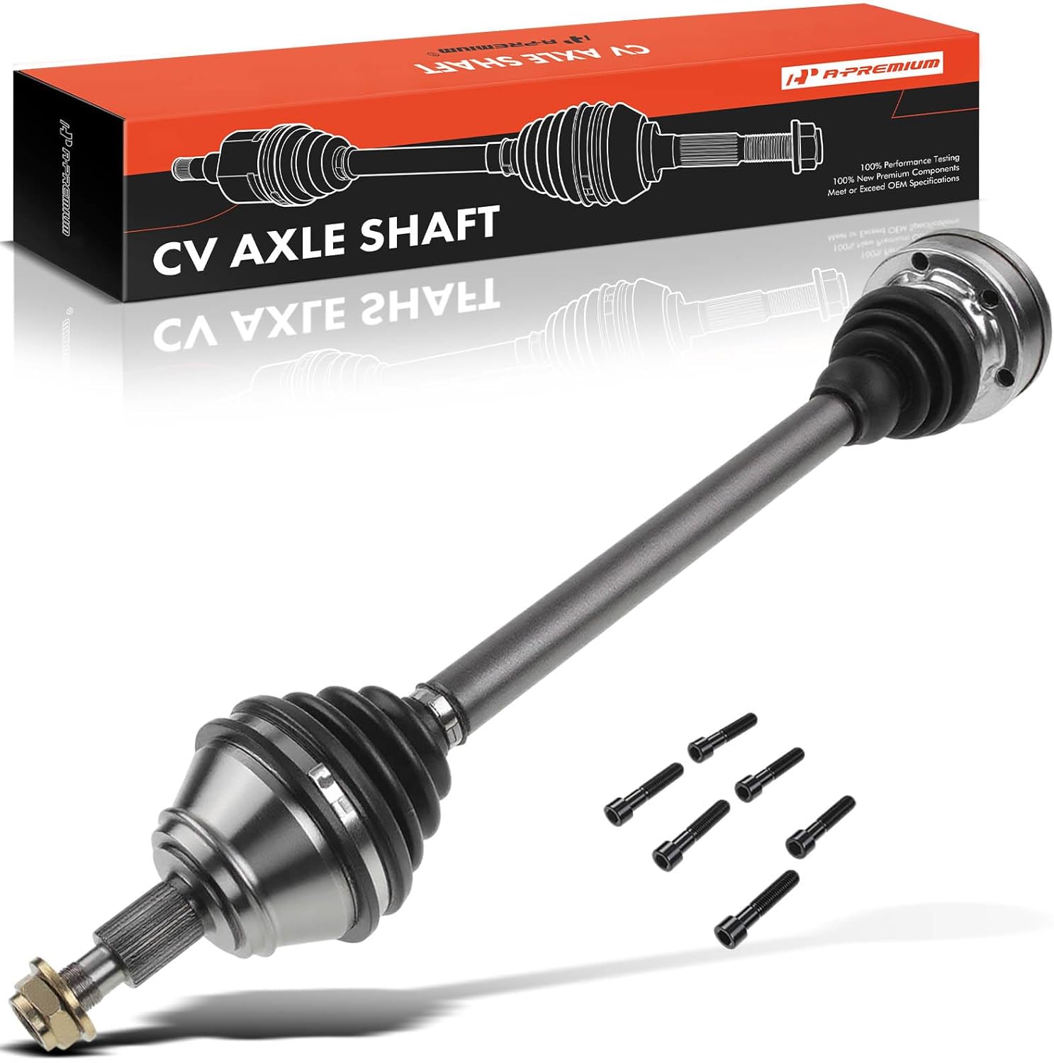 A-Premium CV Axle Shaft Assembly Compatible with Audi TT Quattro 2000-2001 L4 1.8L, Front Right Passenger Side