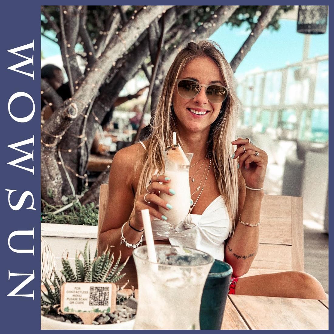 WOWSUN Retro Polarized Sunglasses Womens 2026 Trendy Round Classic Glasses - Image 3