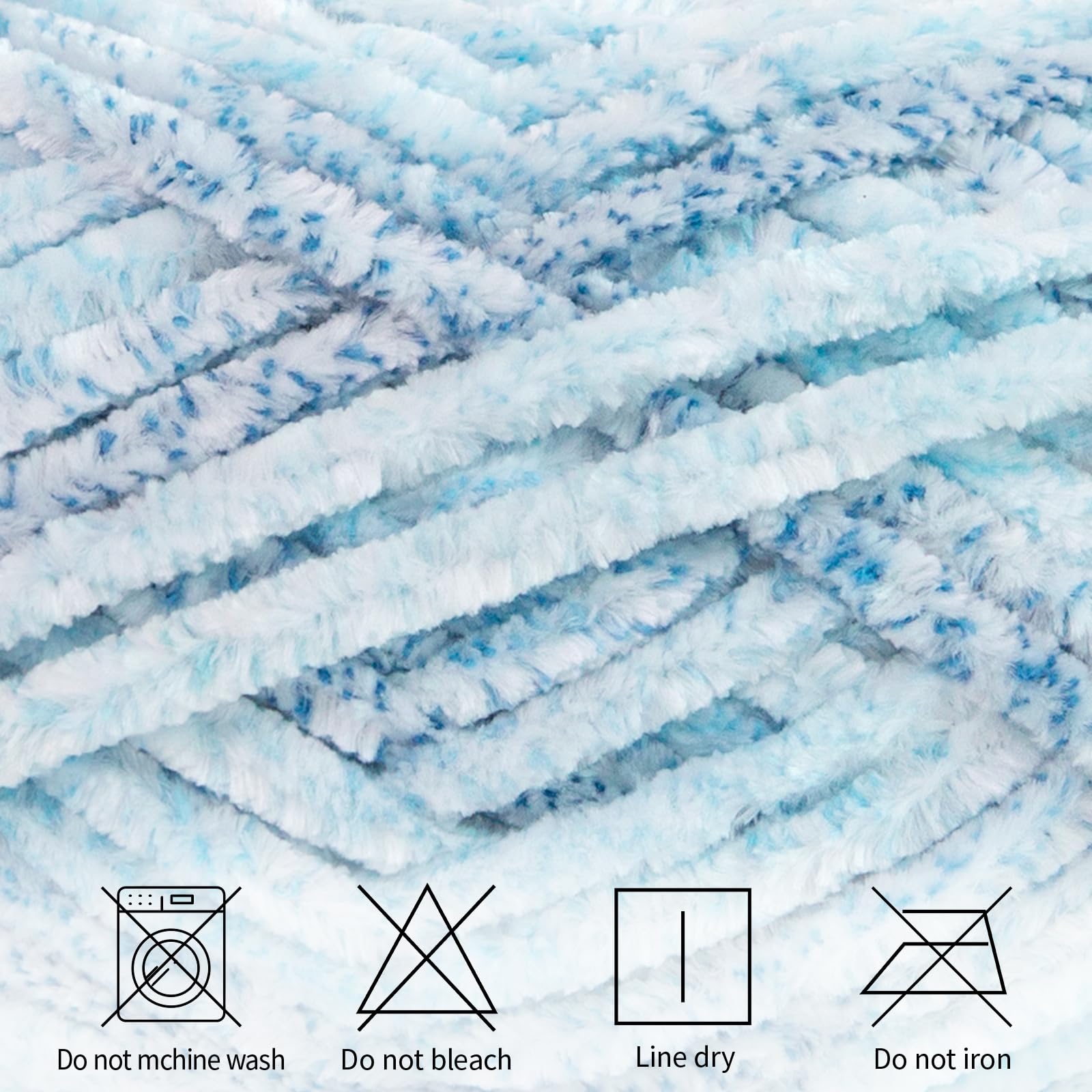 Franel Velvet Chenille Yarn - Chunky Plush Yarn For Crocheting Blankets And Scarves