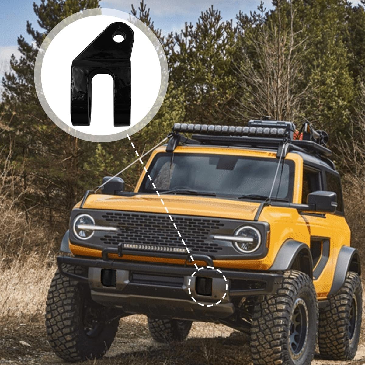 Off Road Bumper Adapter Kit Compatible with Blue Ox Tow Bars