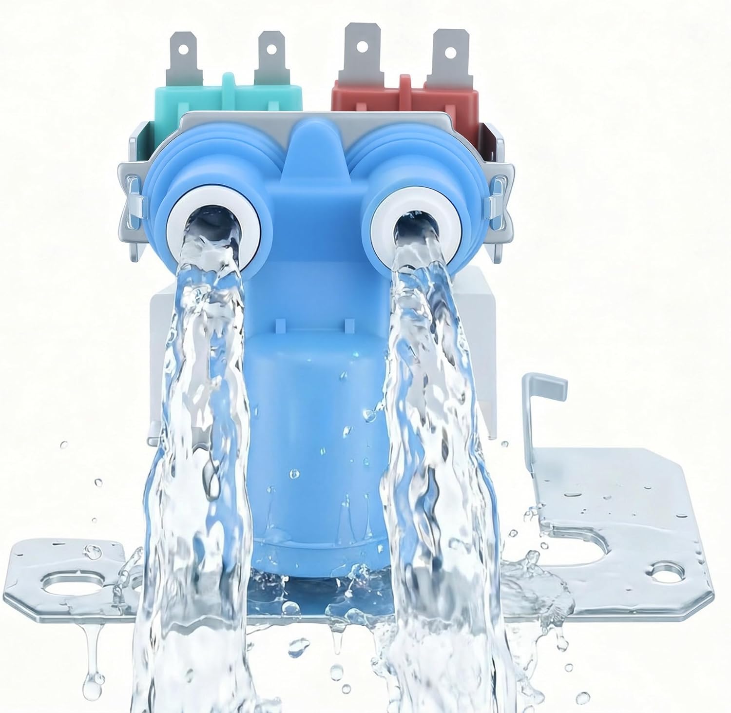 Upgraded WR57X33326 WR57X10032 Refrigerator Water Inlet Valve - Great Water Flow Control - Fits G-E Ken-more Fridges- Replaces WR32X10032 WR57X10040 4960236 AP6995571 by Vypart