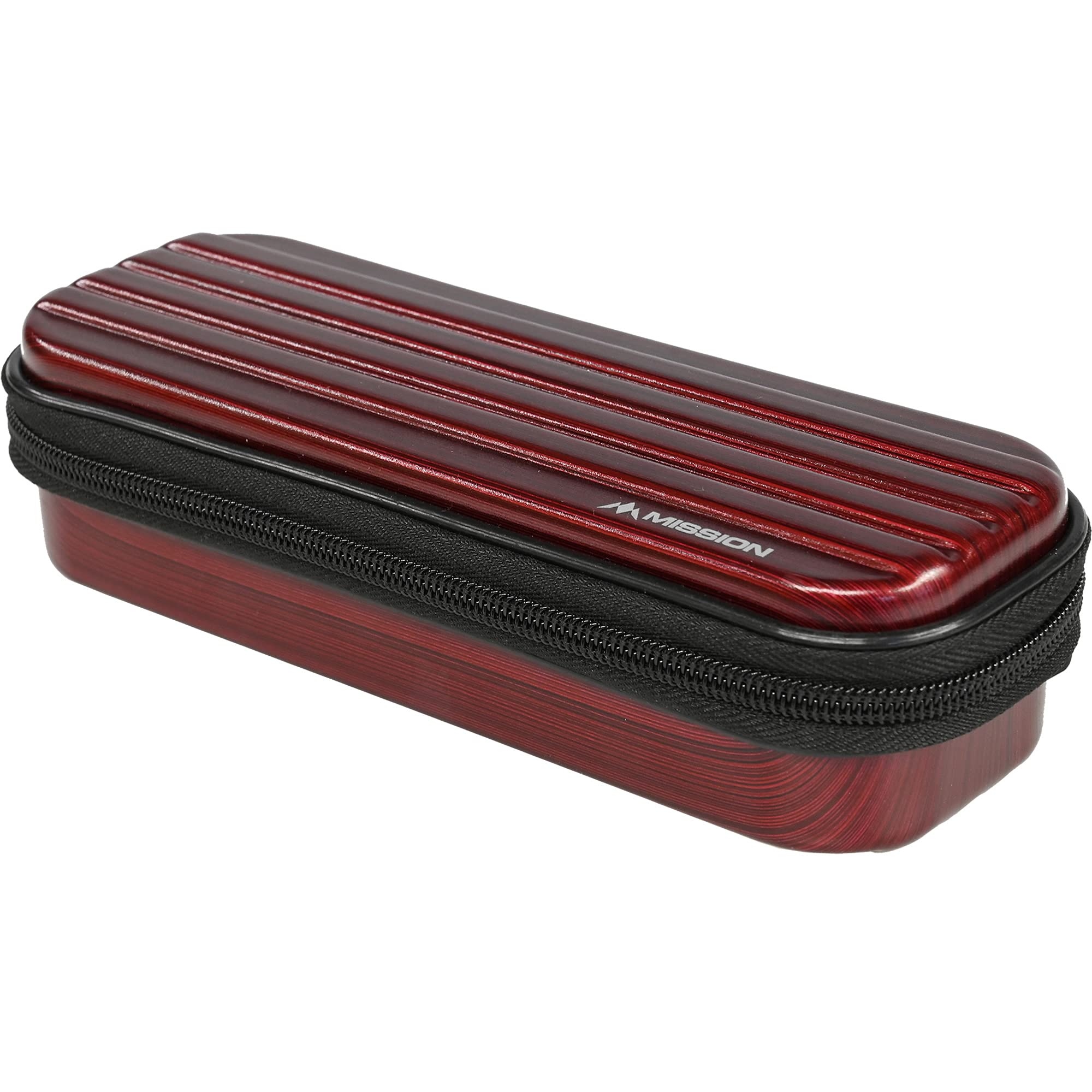 Mission Darts W124 ABS-1 | Slimline Darts Case with Metallic ABS, Deep Red