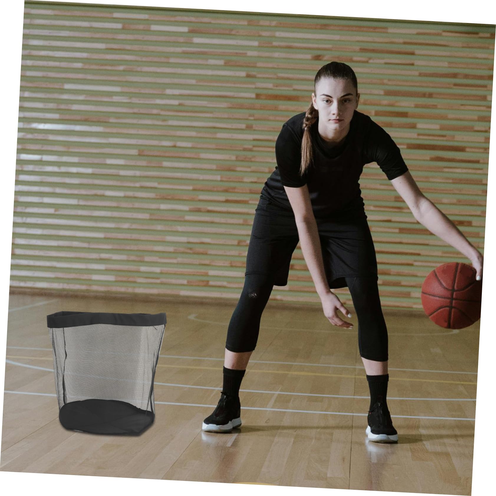 Mikikit Bolsa para Material Deportivo Bolsa De Malla Cordón Extragrande para Fútbol Béisbol Voleibol para Gimnasio Playa y Natación