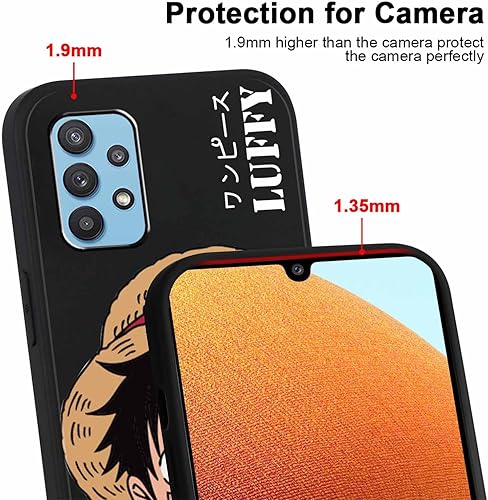 Miniatura 3 de 2 fundas geniales para Samsung Galaxy A32 5G de silicona de 6.5 pulgadas, personajes de dibujos animados de anime japonés para hombres, niños,