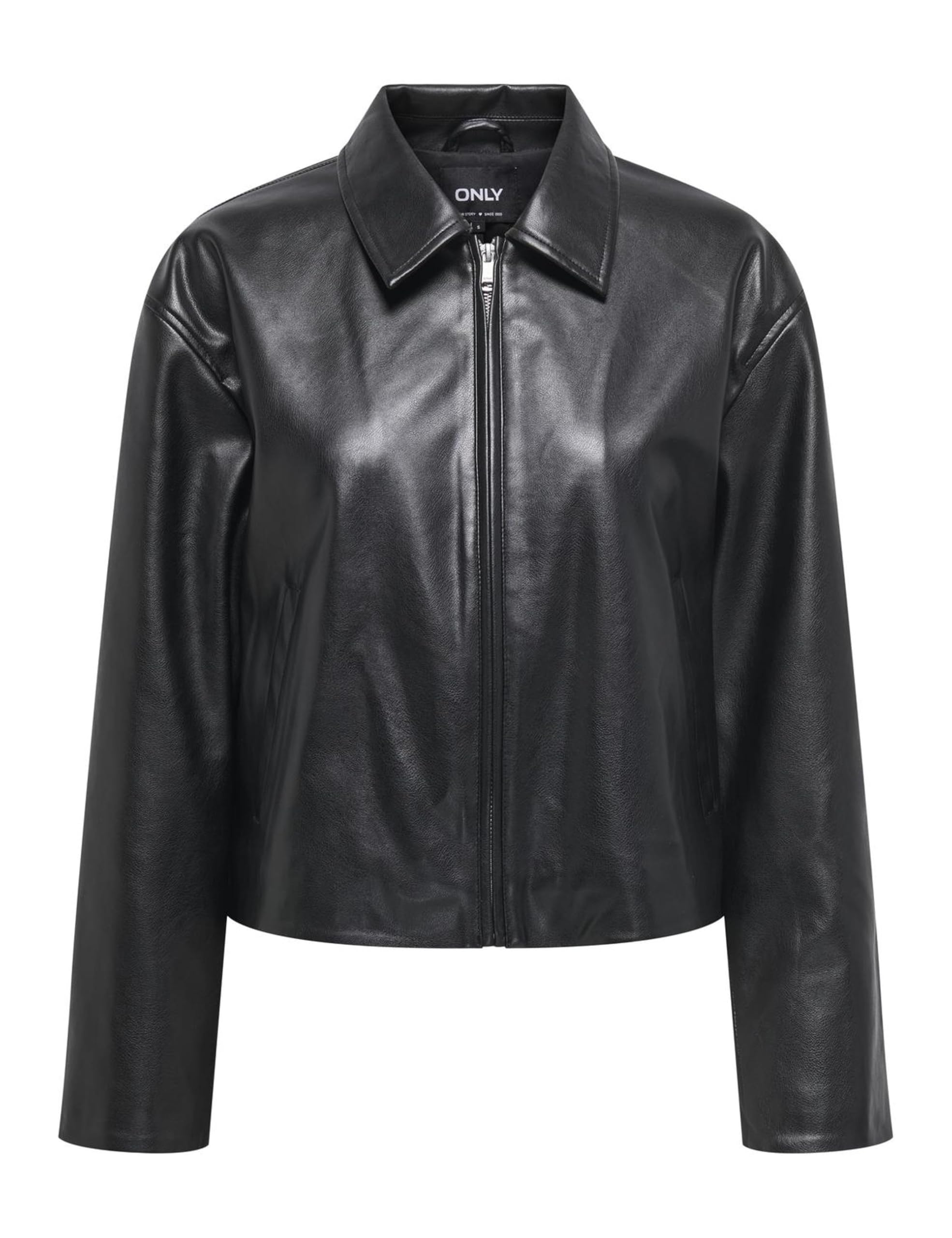 ONLY Jacke aus Kunstleder Nicki Schwarz Regular Fit