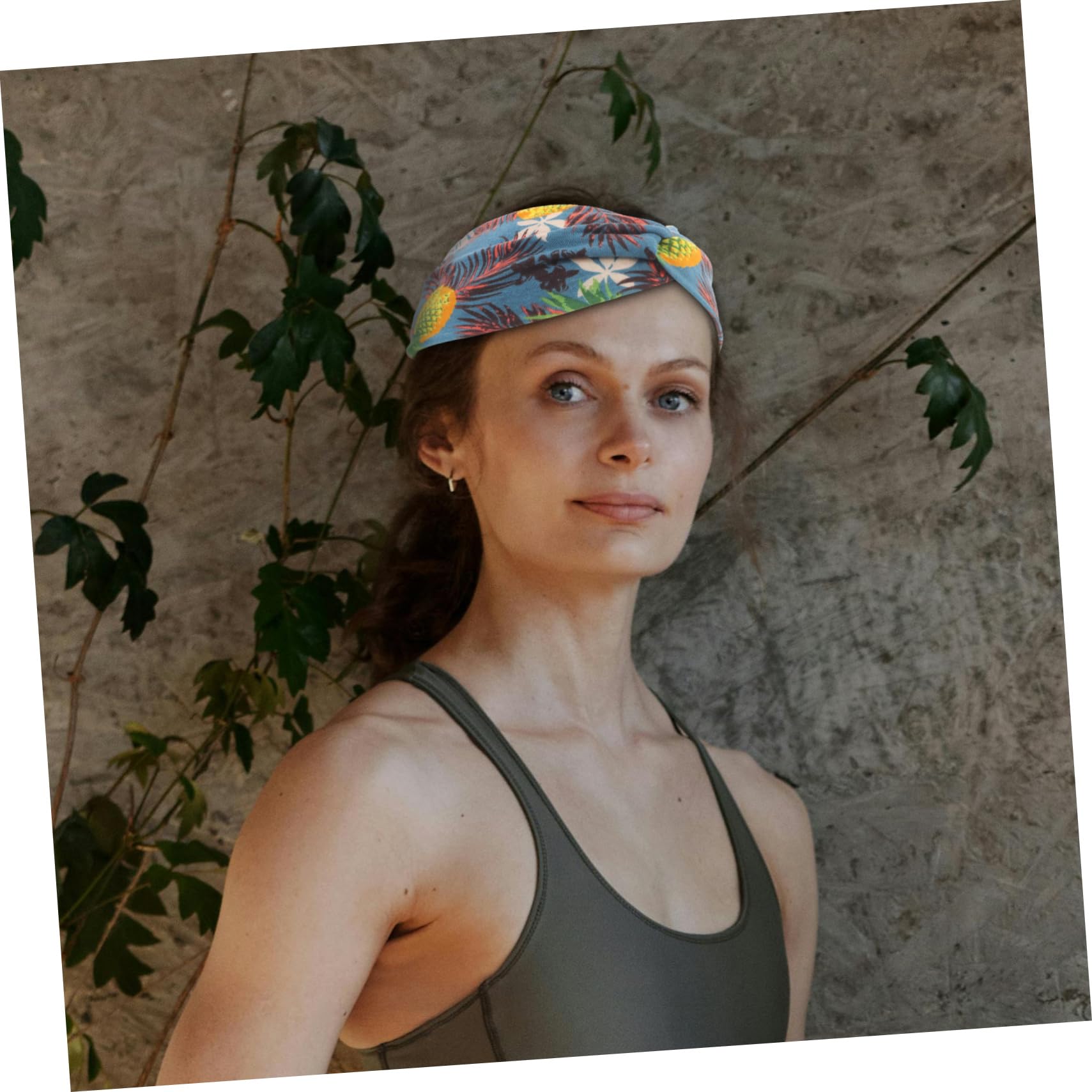 Healeved Yoga-Stirnband Schweißabsorbierendes Stirnband Elastisches Yoga Kopfband Breathable breites Haarband Schweißbänder für Männer Fitness-Stirnbänder Stoff