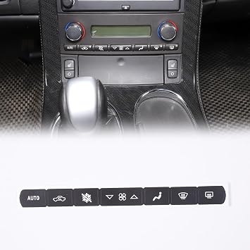 Car AC Dash Button Sticker Repair Kit Compatible with Chevrolet Corvette C6 2005-2013,Fix Ruined Faded AC Controls,Central Control Air Conditioner Button Repair Sticker