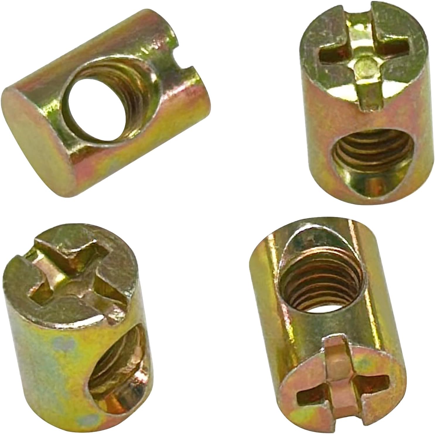 Merriway BH02119 (20 Pcs) Furniture Barrel Nut M6, Zinc Plated Pack