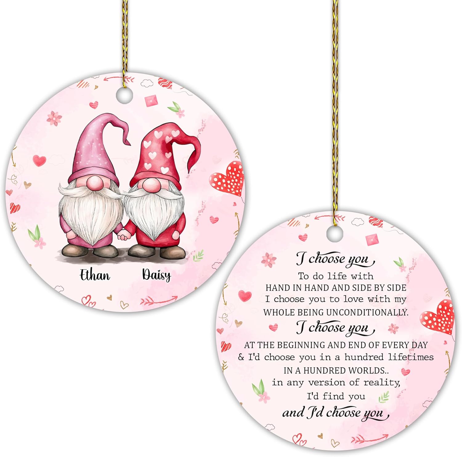 Hyturtle Personalized Couple Ornament Wedding Gifts for