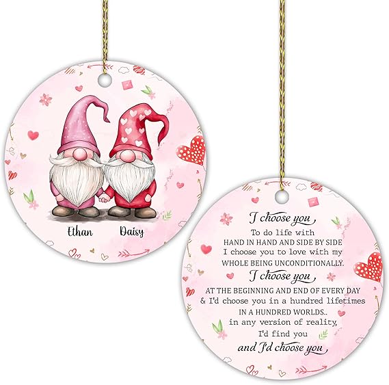 Hyturtle Personalized Couple Ornament Wedding Gifts for