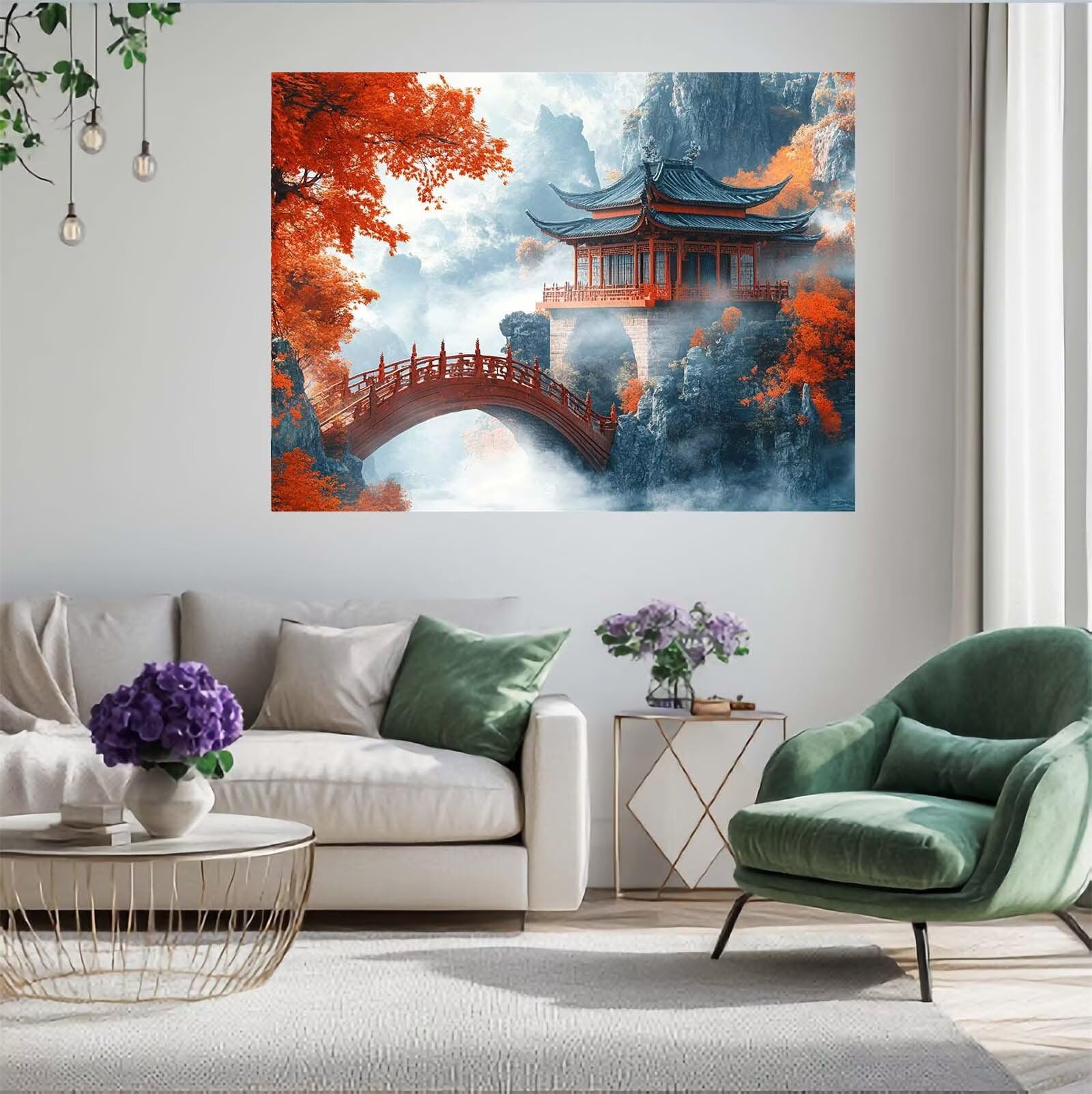 Puzzle krajobrazu, 6000 elementów, puzzle na strych, dla dorosłych, z pudełkiem na prezent, duże drewniane puzzle dla dorosłych, gra zręcznościowa dla całej rodziny, prezenty dla kobiet, 105 x 180 cm