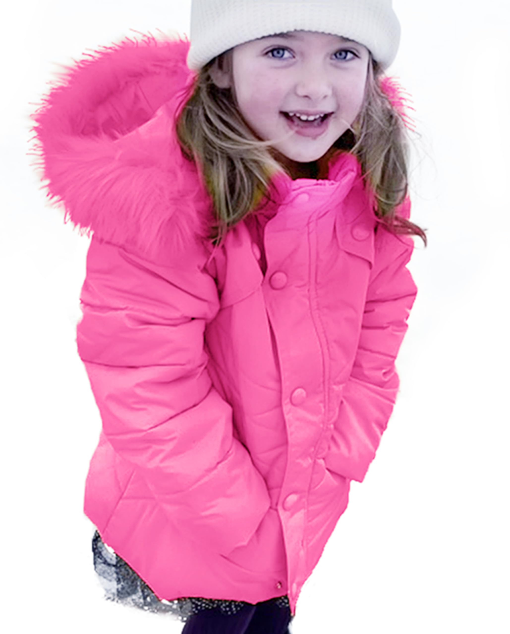 Miss Bei Girl's Kids Winter Coat Parka Kids Warm Puffer Jacket with Hooded (Toddler & Big Kids)