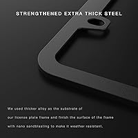 Vista 6 de Marco de matrícula negro