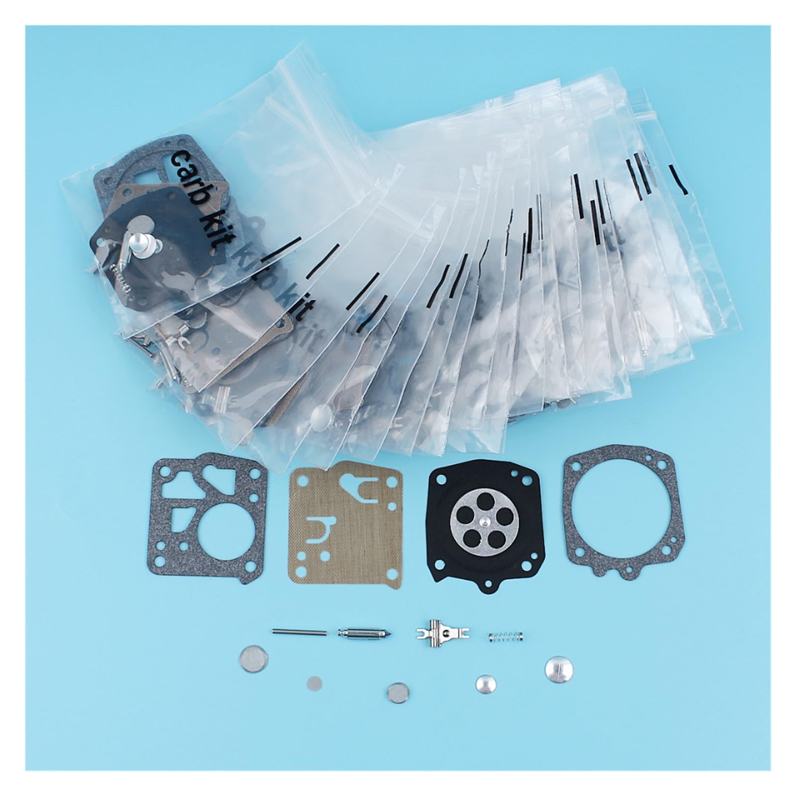 Kit de reparación diafragma carburador 20 piezas for Husqvarna 61 66 266 268 272 281 for motosierra Jonsered 625 630 670 for Tillotson RK-23HS