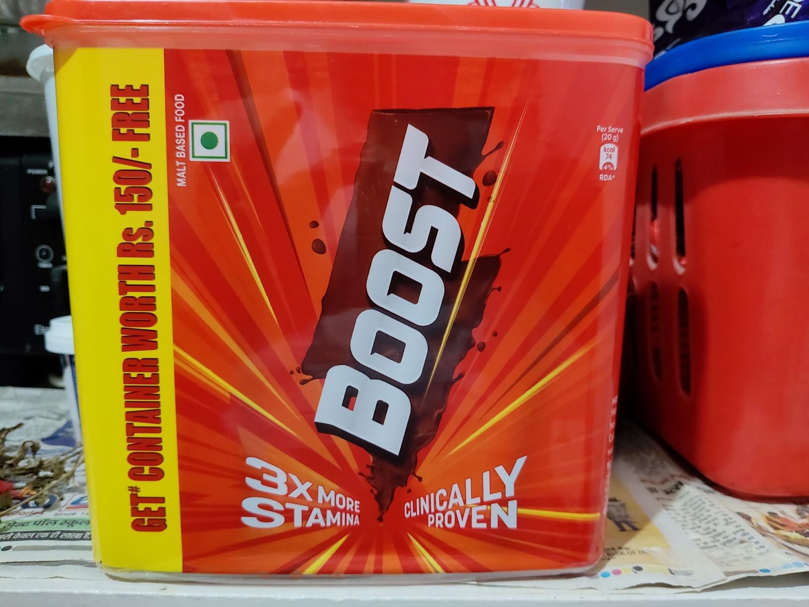BOOST Nutrition Drink Powder Container 1 Kg (500 G X 2) With Free ...