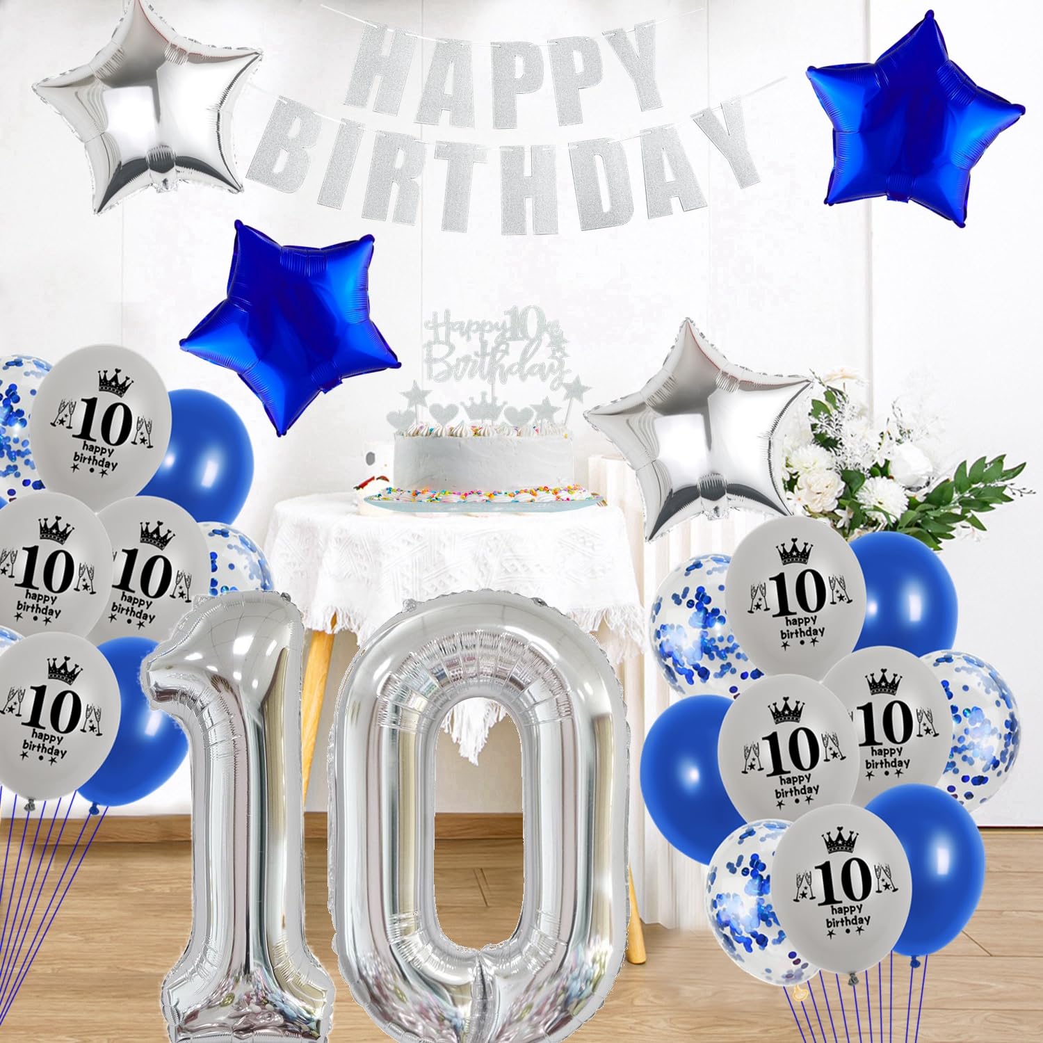 Blu 18° compleanno decorazione ragazzo blu 18° anno ragazzo decorazione