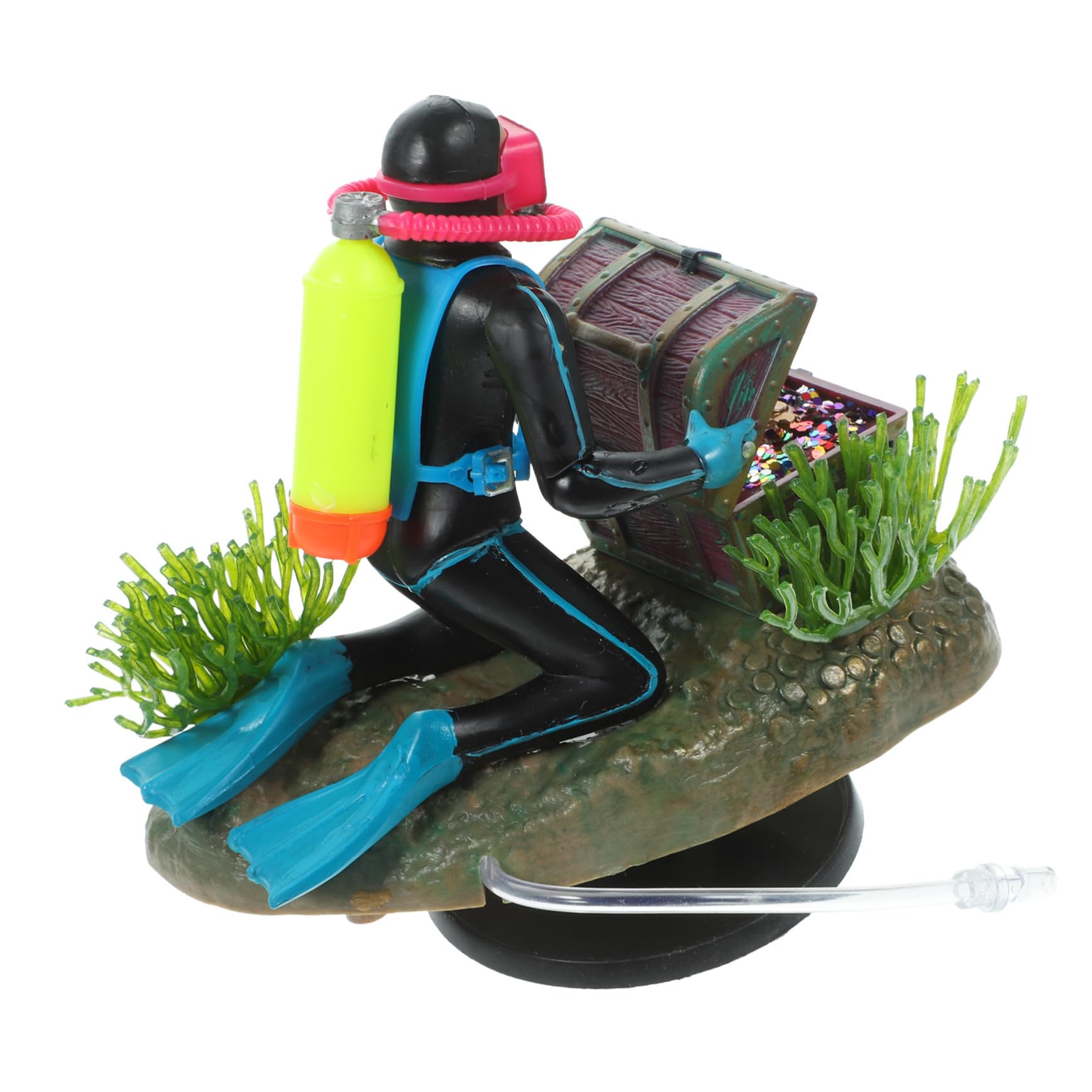 OUNONA Lot De 2 Mini-Plongeurs Décoratifs Flottants pour Aquarium Figurines De Collection en Plastique