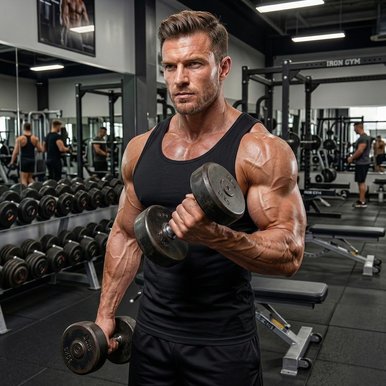 HYCOPROT 1 Or 3 Pack Débardeur de Compression pour Hommes, T-Shirt sans Manches Respirant, Maillot de Corps à Séchage Rapide