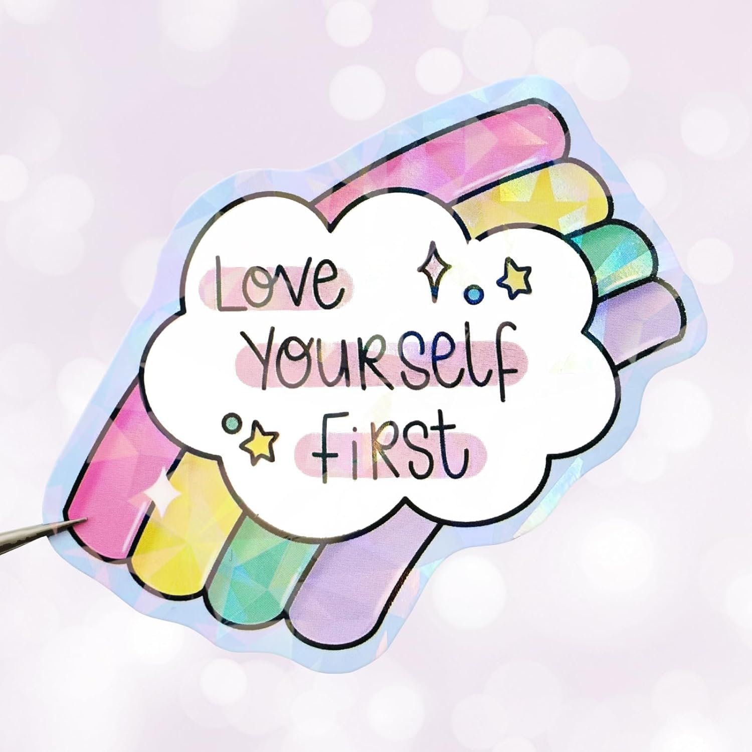 150 Pcs Holographic Motivational Stickers for Adults Women Teens - Positive Affirmation Inspirational Quote for Journal, Planner, Laptop - Waterproof Vinyl Decals for Water Bottle, Phone, Vision Board - Image 5