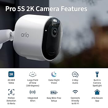 Arlo pro ワイヤレス防犯カメラ 5台セット Amazon.co.jp: アーロ(Arlo) Pro 5S 屋外防犯カメラ|スポット