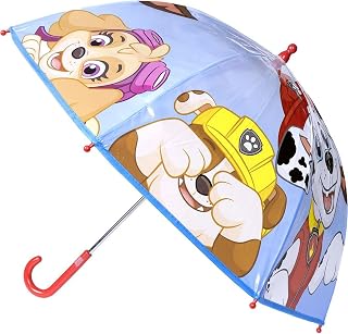 Paraguas Infantil Paw Patrol para Niños y Niñas – Paraguas Resistente y Seguro con Personajes como Chase, Marshall y Skye – Accesorio Colorido para el Colegio y Días de Lluvia