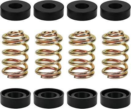 JOJOCY 4 Sets 283516 Compression Seat Springs & 8 Sets 422127-4 Mower Cap, Seat Springs Kit for Gra-sshop-per, Mowers Mower Seat Spring Replacement Parts