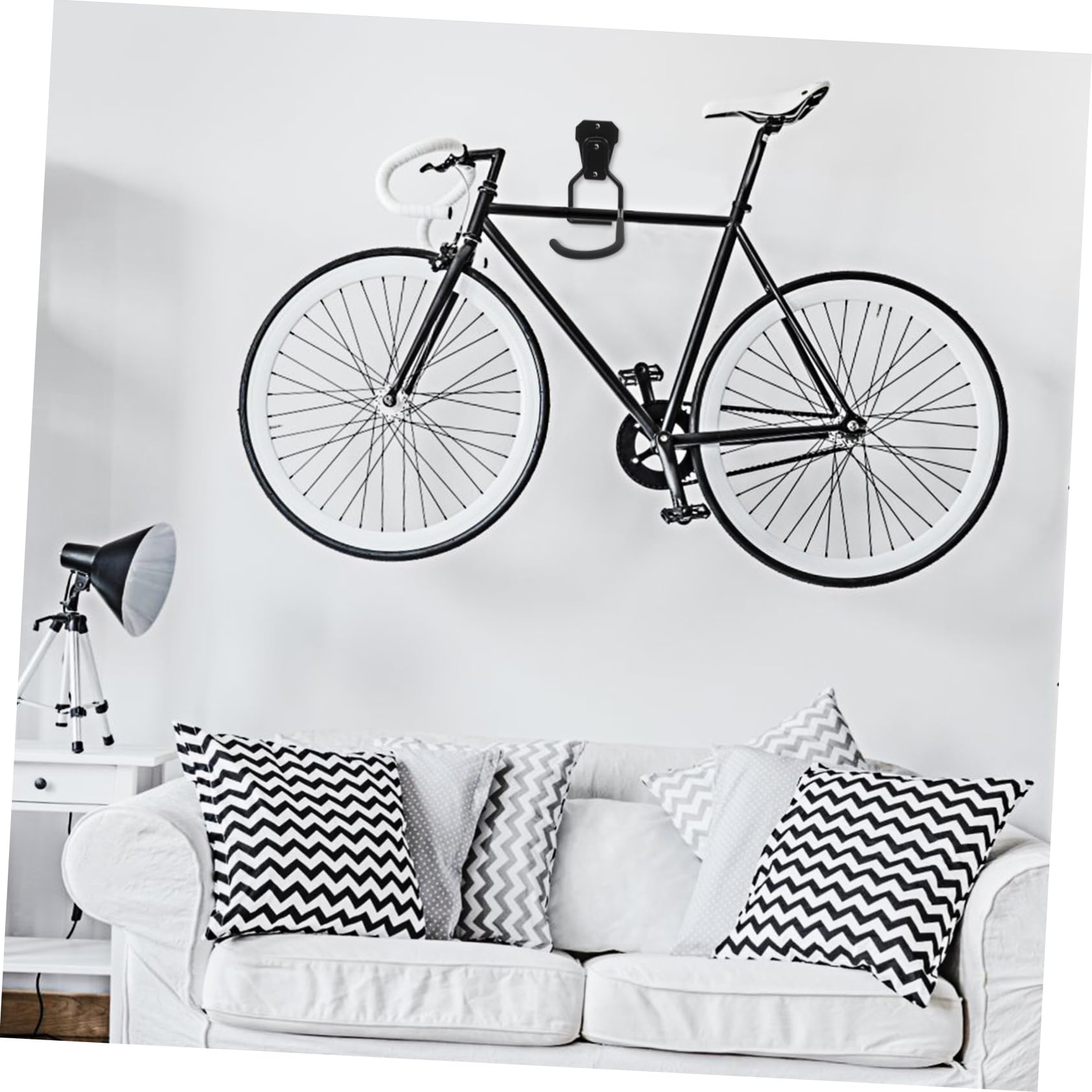4pezzi Ganci Per Biciclette Da Parete Per Garage Ganci Multiuso Per Attrezzi Portabiciclette in Ferro Supporto Resistente Da Parete Per Garage e Giardino