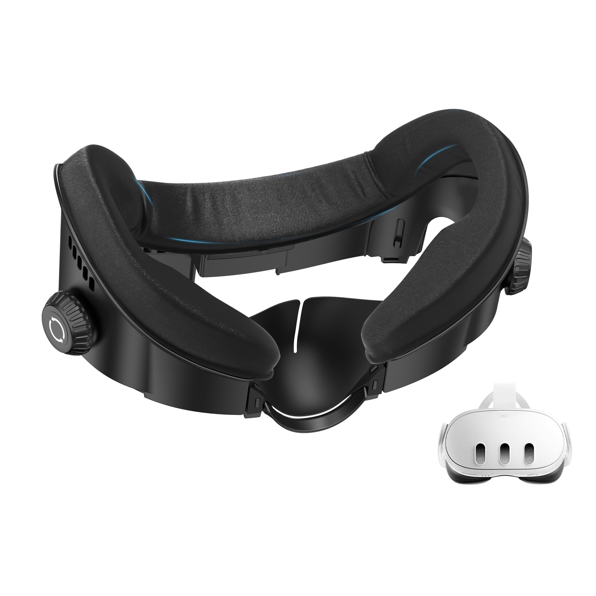 AMVR FC4A Newly Facial Interface, Face Pad with Ventilation-Design, Compatible with Meta/Oculus Quest 3 Accessories, for Halo Head Strap (NOT Compatible with Quest 3S)