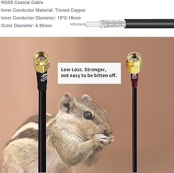 Long Range Waterproof 4G LTE Cellular Replacement Antenna for Reolink GO PT Plus/Duo 2 LTE/TrackMix LTE/Go PT Ultra/Keen Ranger PT 4G LTE Cellular Security Trail Camera(NO WiFi), Eifagur