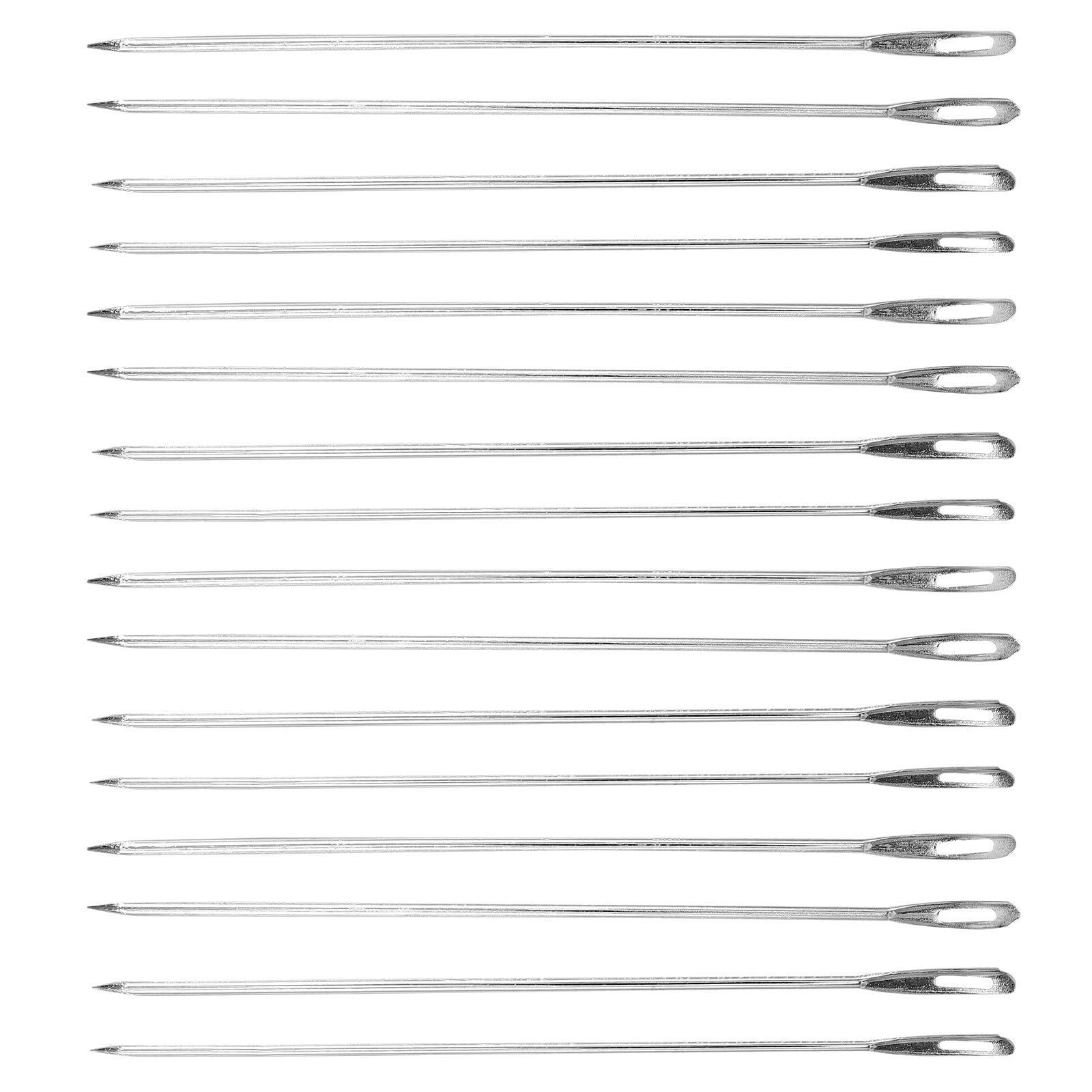 SWETRACE 100 Agujas de Coser Mano de Hierro 15cm para Tejer y Zurcir Alta Dureza y Diseño Ligero para Vestidos y Calcetines