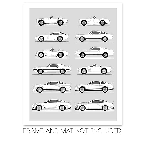 Miniatura 8 de Shelby GT350 Generations Inspired Poster Print Wall Art Handmade Decor the Shelby Mustang GT350 (24x36" Print (Unframed), Satin Paper)