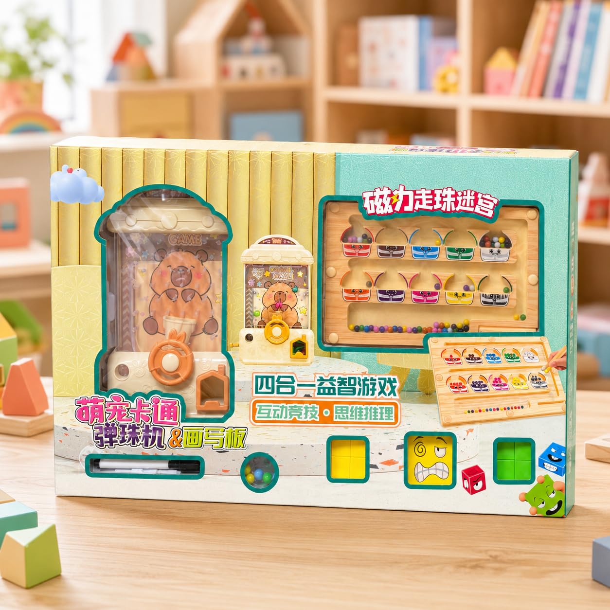 Juego Mesa Interactivo, Juguete Educativo Plástico para Niños 3+, Actividad Familiar Interior