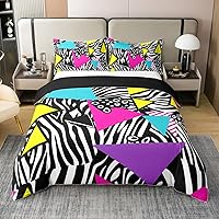 Vista 19 de Funda de edredón 100% algodón con vaca de las tierras altas floral, juego de ropa de cama de ganado toro tamaño completo, funda de edredón