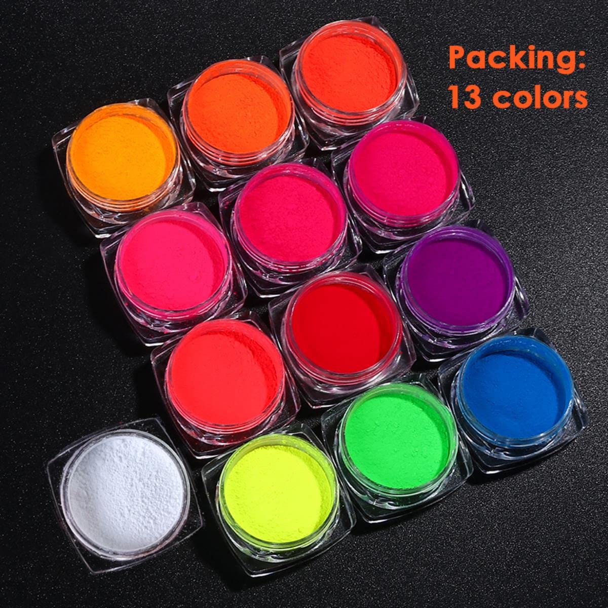 12 Farben UV Gel Glitter Pulver Für Nail Art – Schimmernder Staub Für Nageldesign, Acryl Und Maniküre