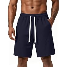 Ugerlov 2026 Mens Baggy Fleece Sweat Shorts 7" Cotton Summer Athletic Casual Shorts with Pockets
