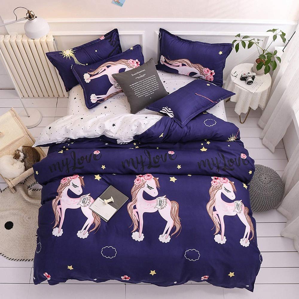 Housse de couette licorne magique pour un sommeil paisible et doux
