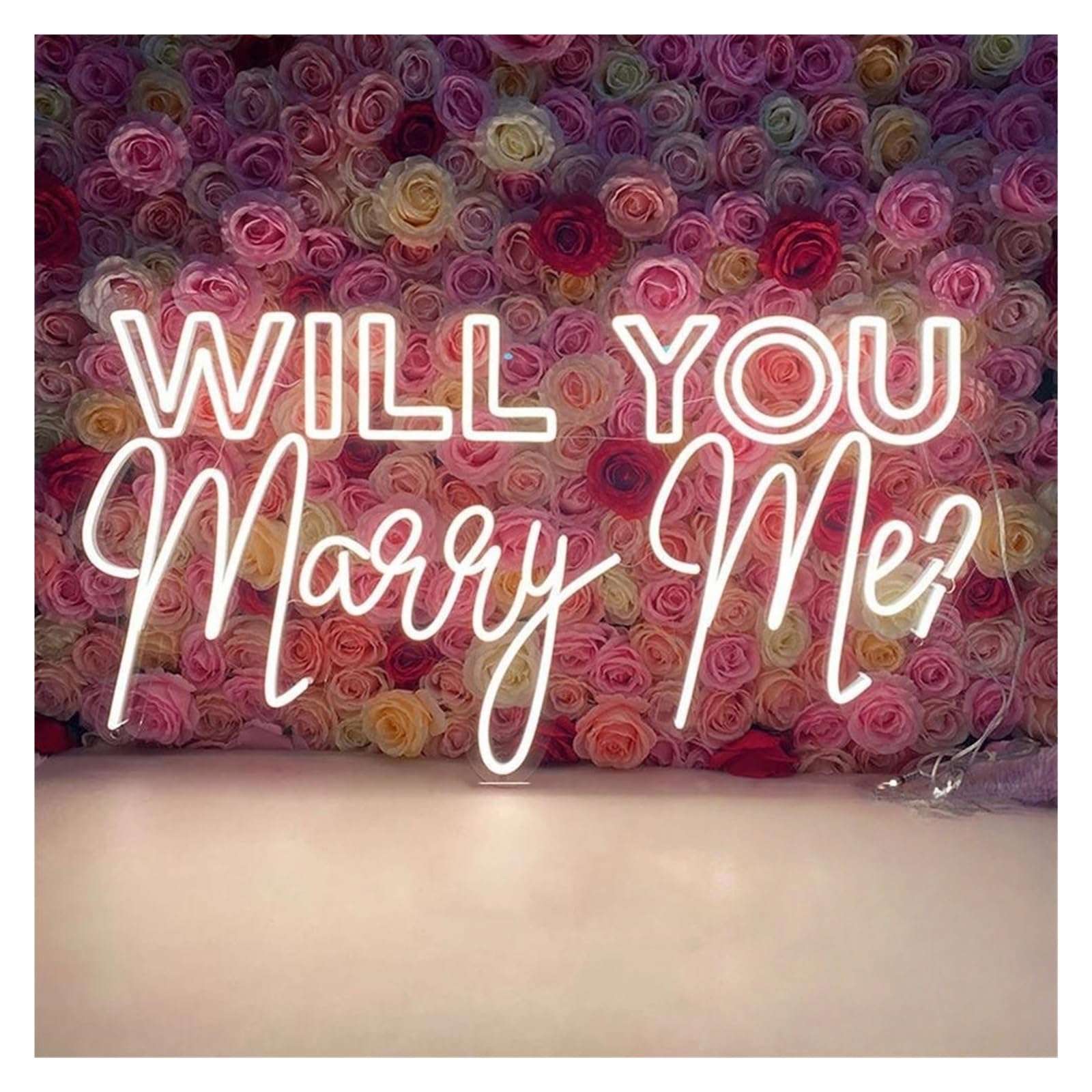 Lemst A Signs Lamp Led Will You Marry Me? Neon Sign, Decor For Proposal & Wedding Scene(,60Cm)