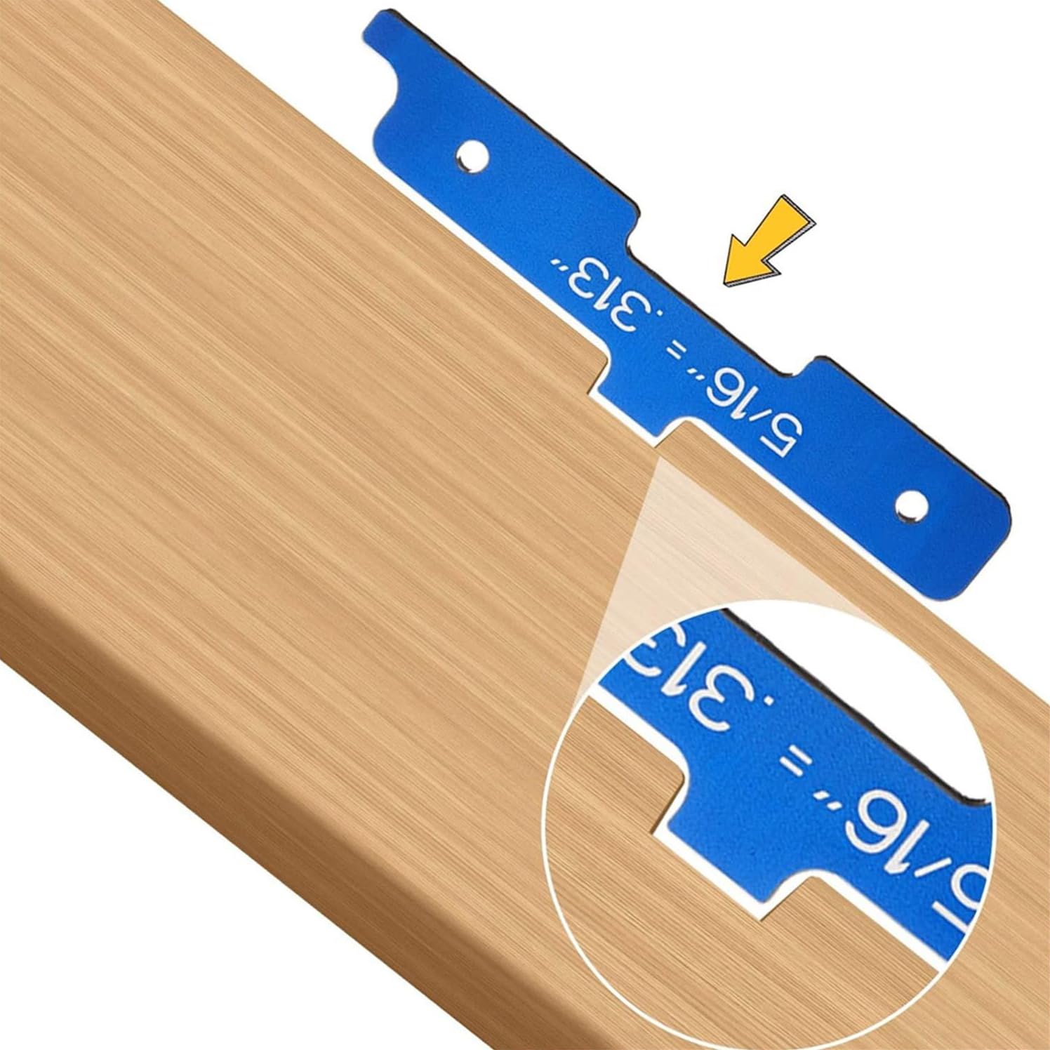 Set di 7 calibri, set di precisione, set di alluminio per lavorazione del legno, strumento di misurazione dell'altezza con custodia, per accessori per fresatrici e seghe da tavolo, set di lavorazion