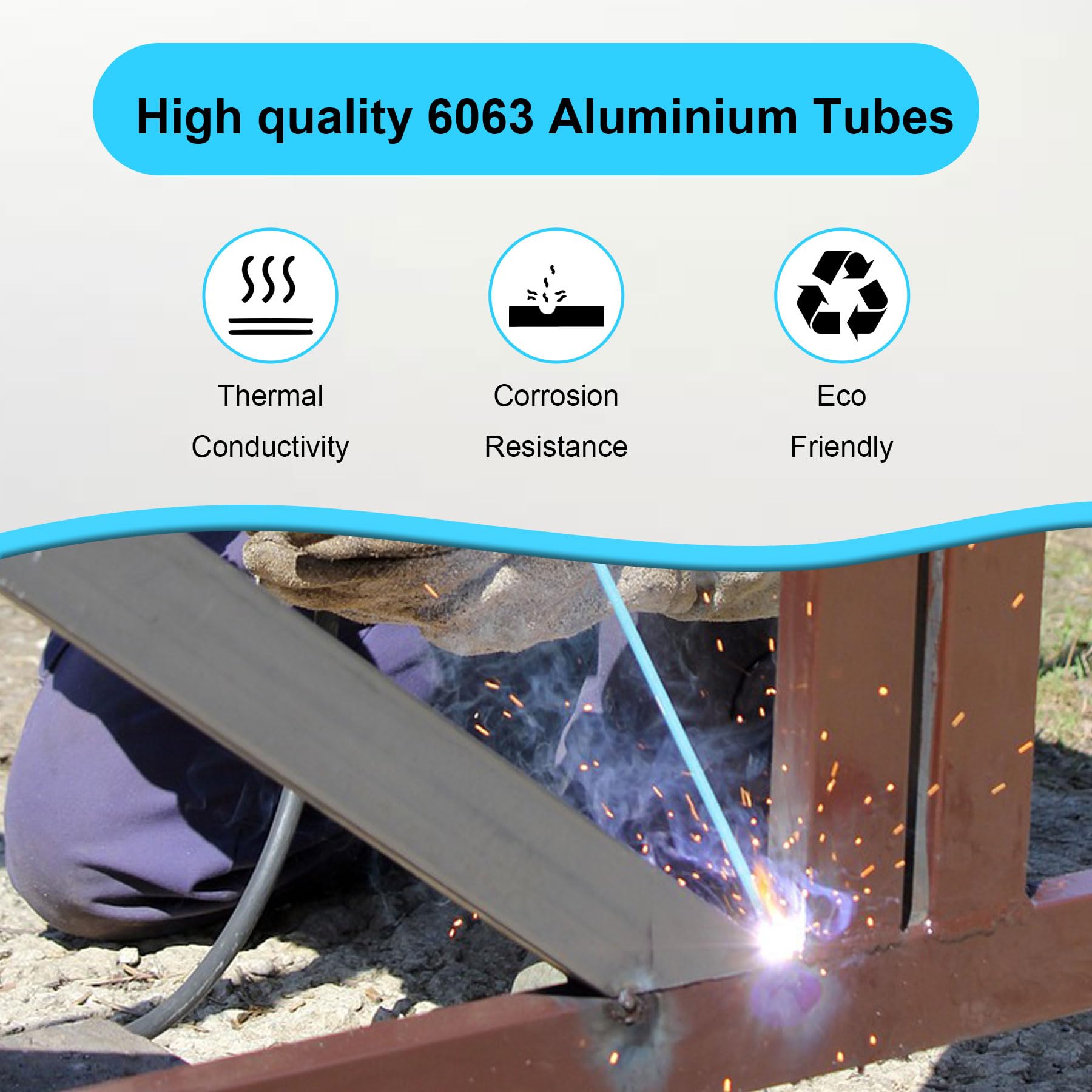 Tubi In Alluminio 6063 T5 Per Fai Da Te | Diametro 18mm | Lunghezza 400mm | 2 Pezzi | Senza Cuciture